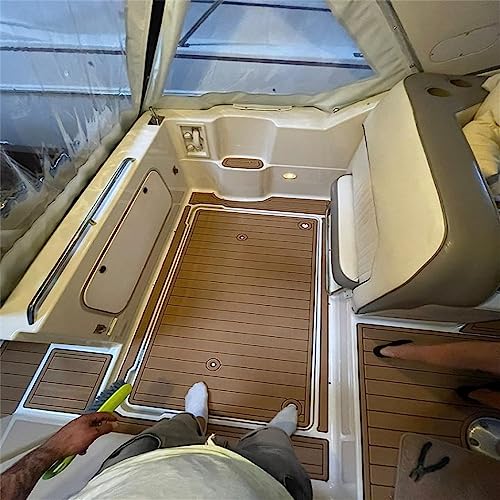 Valman Boat EVA Faux Teak Decking Floor Pad Mat for 1999 Bayliner 2855 - Multiple Color Options Available