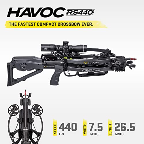 TenPoint Havoc RS440 Crossbow Package ACUslide Graphite