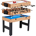 Evelove 3-In-1 Multi Combo Game Table Foosball Soccer Billiards Pool