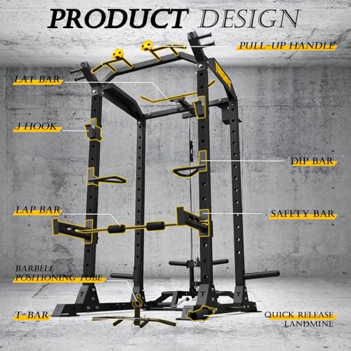 ToughFit 2024 Upgraded T2 Power Cage BLACK