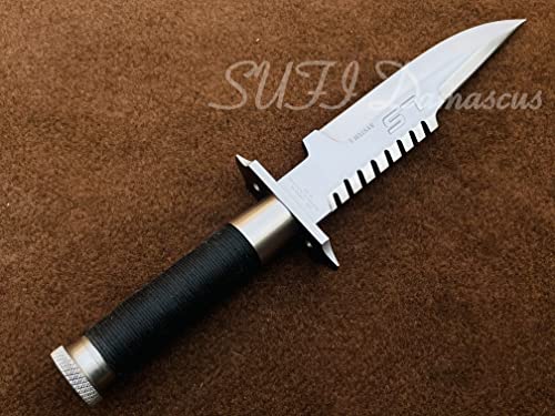 SUFI Custom Handmade 5160 Spring Steel Commando Bowie Tactical Knife