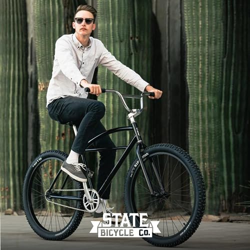 State Bicycle Co. Cruiser Bike 27.5" Single-Speed Black/Metallic