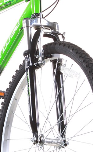 Titan Trail 21-Speed Suspension Men's Mountain Bike 18-Inch Frame Green/Black