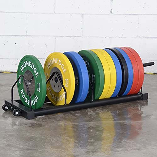 VEITEOX FTY Weight Plate Storage Rack with Handle and Wheels