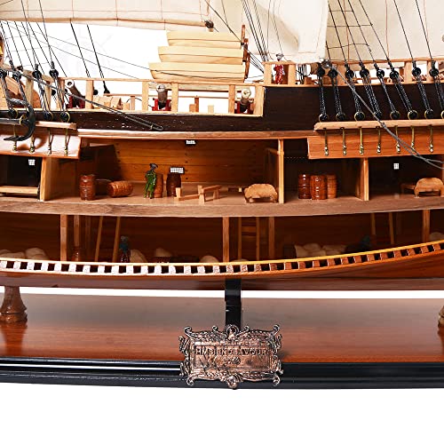 Old Modern Handicrafts Premium HMS Endeavour Model Ship Brown