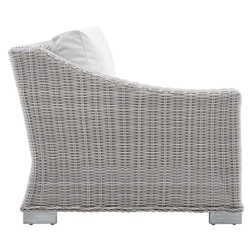 America Luxury - Outdoor Modern Rattan Lounge Chair White