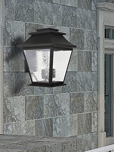 Livex Hathaway 5-Light Outdoor Wall Lantern Black