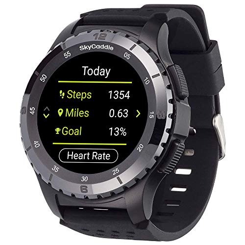 SkyCaddie LX5C Golf GPS Watch with Ceramic Bezel Black