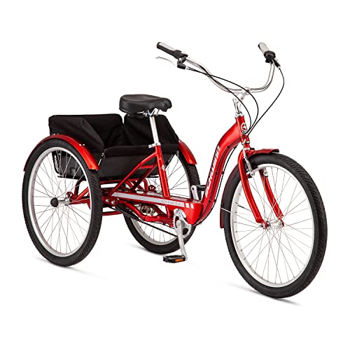Schwinn Meridian Deluxe Adult Tricycle Bike 26-Inch Red