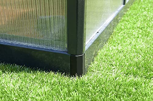 Palram Canopia HGK141 Glory Greenhouse with 4 HD Shelves 8'x8' Gray