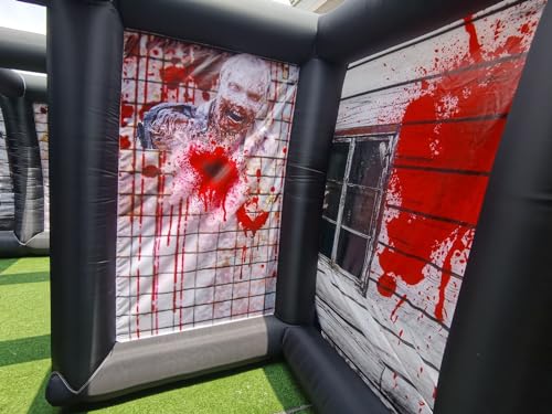 GEPAS Giant Inflatable Maze Game Halloween Haunted House As Picture Show