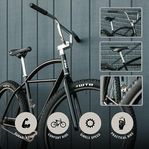 State Bicycle Co. Cruiser Bike 27.5" Single-Speed Black/Metallic