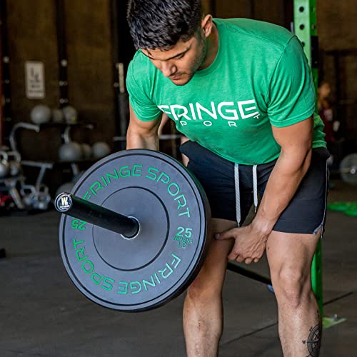 OneFitWonder Fringe Sport Contrast Bumper Plates Set 260 lbs