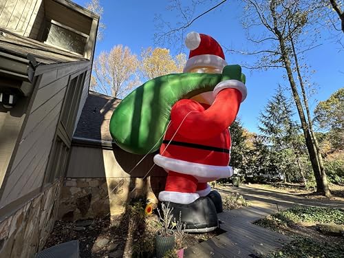 OZIS Giant 20Ft Inflatable Santa Claus Red