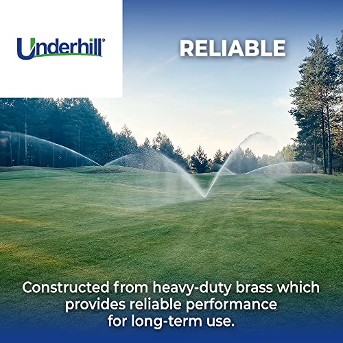 Underhill Impact Sprinkler Head Heavy Metal 1 1/4-Inch MPT Part Circle Brass