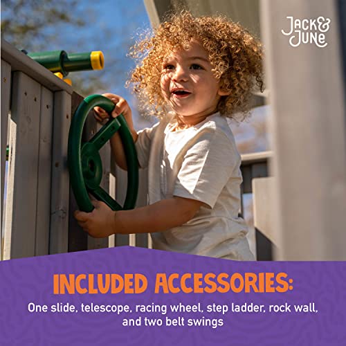 Jack and June Haven II Cedar Swingset Playground Equipment