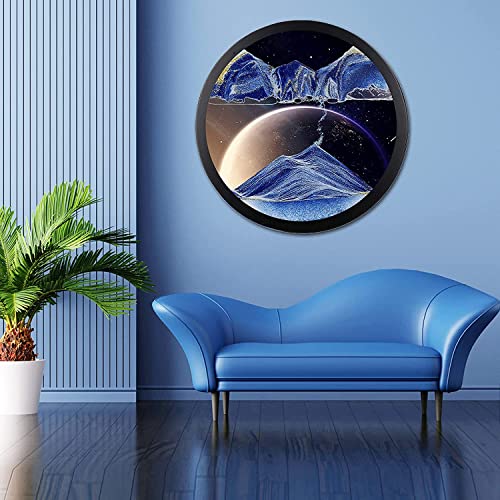 AECEVAN Wall Mount Moving Sand Art Sculpture D
