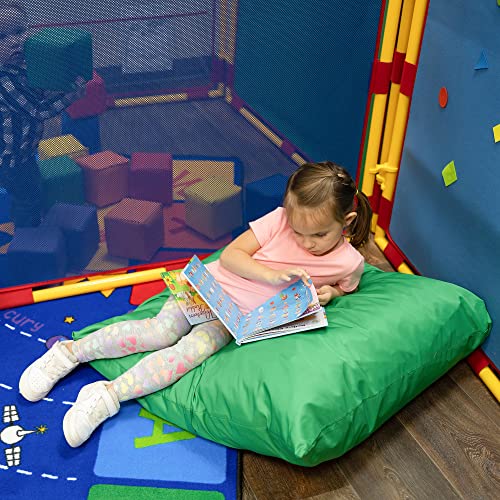 Children's Factory Cozy Floor Pillows Set 4 Rainbow