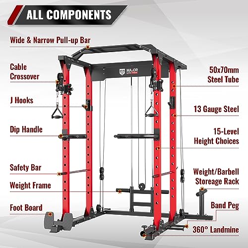 MAJOR LUTIE Fitness Power Cage Red