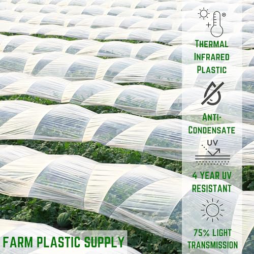 Farm Plastic Supply Clear Coolmax Greenhouse Plastic Sheeting 6 Mil 40' x 110'