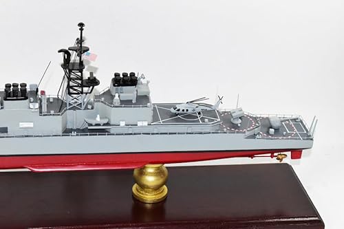 Squadron Nostalgia LLC USS Ingersoll DD-990 Spruance Class Destroyer Scale Model Mahogany