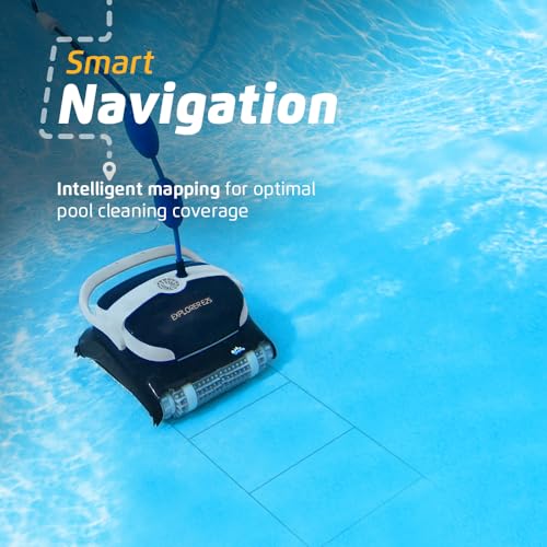 Dolphin Explorer E25 Wi-Fi Robotic Pool Vacuum Cleaner Black