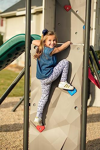Lifetime Adventure Tunnel Swing Set Playset Earthtone