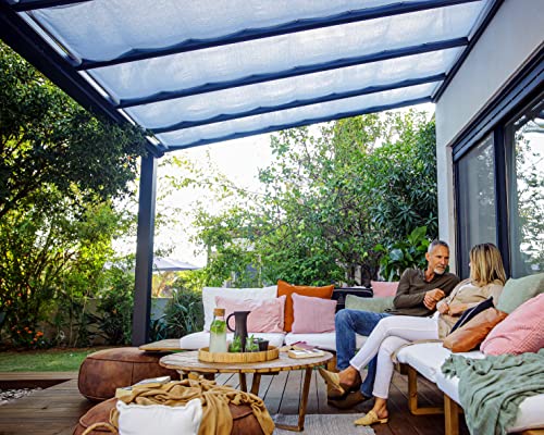 Palram Canopia Stockholm Patio Cover Roof Blinds 11 Ft. x 24 Ft. White