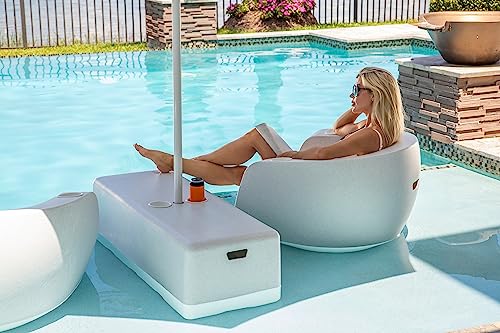 REZVANI FURNITURE STUDIO Tenjam Moon Chair Set of Two for Pool Lounge in Made-to-Order Colors