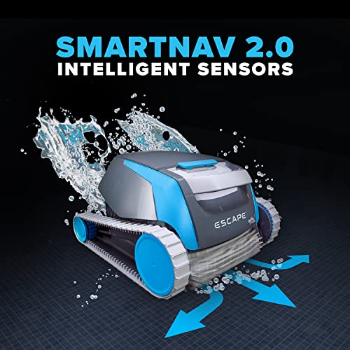 Dolphin Escape Robotic Pool Cleaner 2024 Model HyperBrush HyperGrip Tracks Smart Navigation