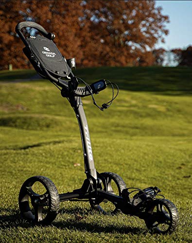 OMADA GOLF Trilite Golf Push Cart | Lightweight Folding Stand | Grey/Black