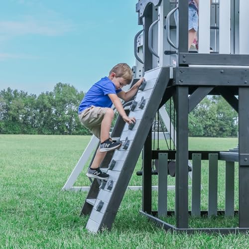 Backyard Discovery Whispering Point Cedar Swing Set Gray