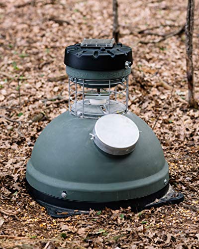 Capsule Game Feeders 1000LB Capacity 360-Degree Broadcast Game Feeder Green