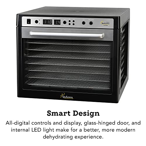 Tribest Sedona SDC-S101-B Supreme Commercial Electric Food Dehydrator Black