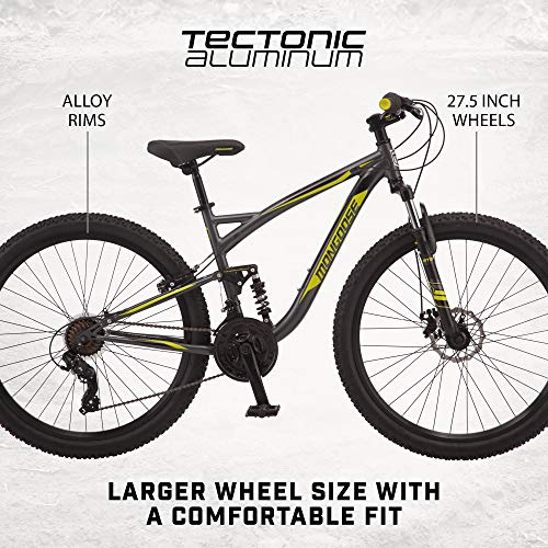 Mongoose Status 2.4 Mountain Bike Dual Suspension Dark Silver