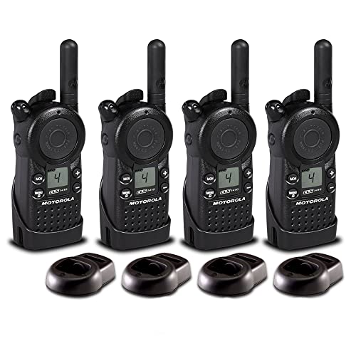 Motorola Solutions 4-Pack CLS1410 UHF 1W 4-Channel 2-Way Radio Black