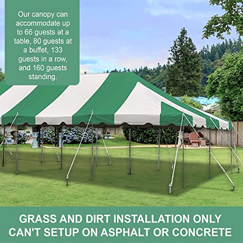 Party Tents Direct 20'x40' Weekender Canopy Tent Green