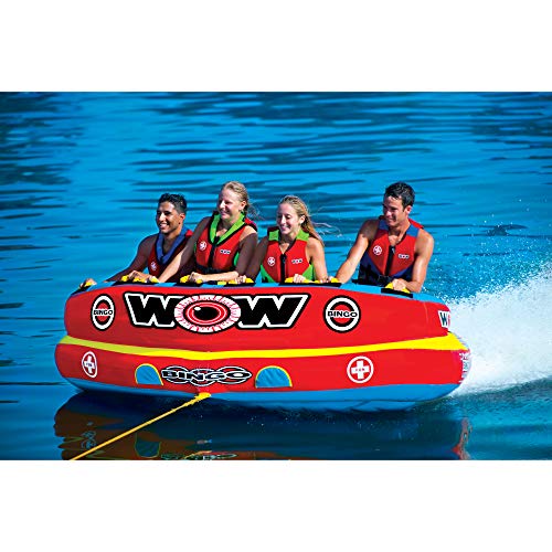 World of Watersports Wow 14-1080 Bingo 4 Water/Lake Towable Multicolor