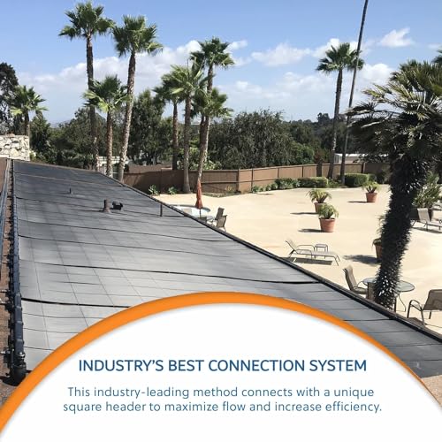 SolarPoolSupply Industrial Grade Solar Pool Heater Panel Black