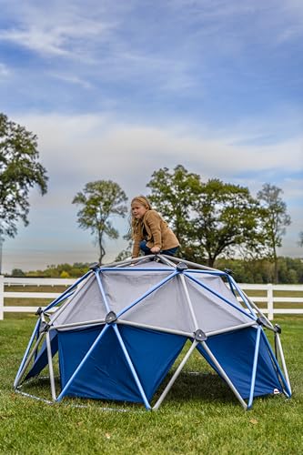 Jack and June Jungle Gym Canopy Set Outdoor Play UV-Resistant Blue/Grey