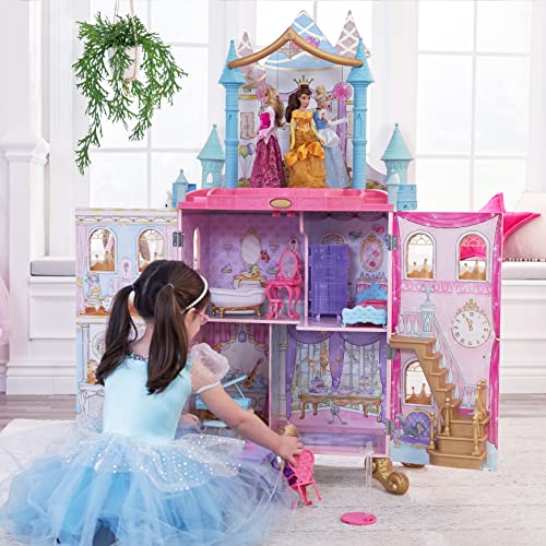 KidKraft Disney Princess Dance & Dream Wooden Dollhouse Pink