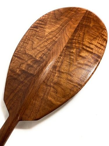 Tikimaster Premium Black Walnut Tiger Curls Outrigger Paddle 60
