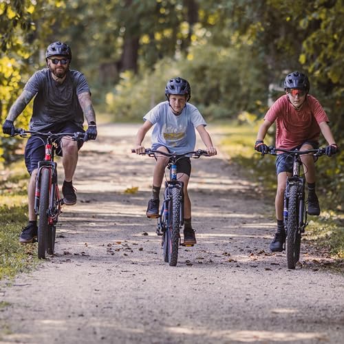 Mongoose Flatrock Womens Hardtail Mountain Bike 26-Inch Wheels 21 Speed Twist Shifters 16-Inch Lightweight Aluminum Frame Purple