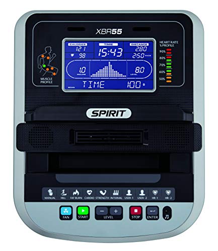 Spirit Fitness XBR55 Recumbent Bike Black