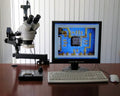 AmScope Digital Trinocular Stereo Zoom Microscope 3.5X-90X Black