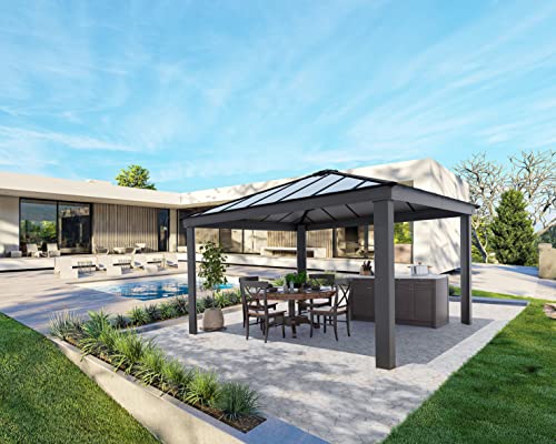 Palram Canopia Dallas 14x14 Gazebo Gray