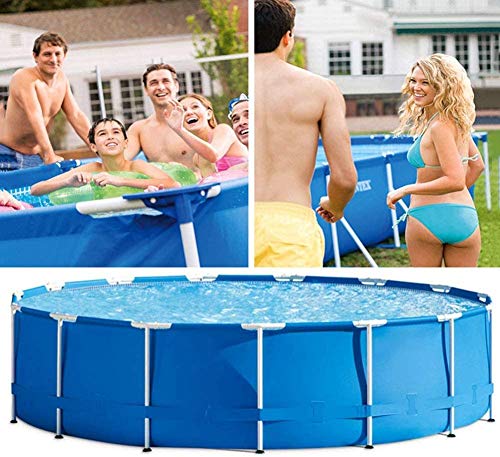 FFCJJDS Outdoor Frame Swimming Pool with Rainproof Dust Covers