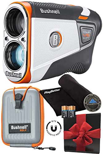 PlayBetter Bushnell Tour V6 Shift Golf Rangefinder with Slope - Black Shift
