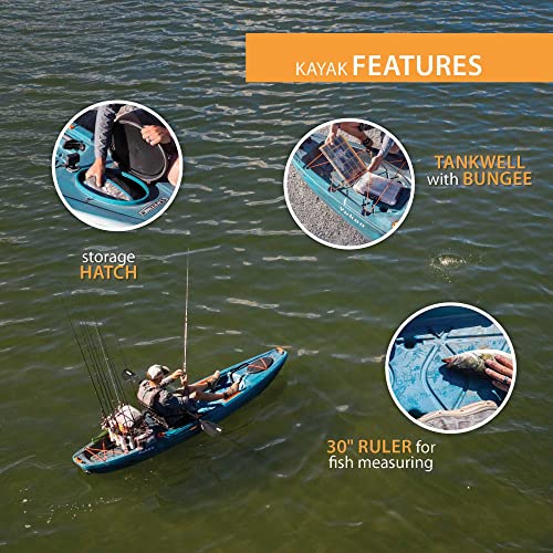 Lifetime Fishing Kayak Yukon Angler 116 Lightning Fusion