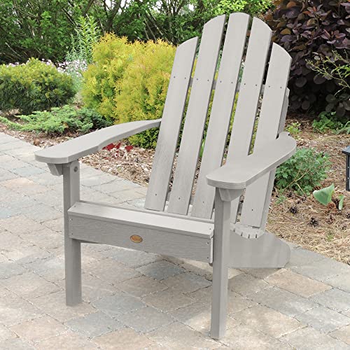 Highwood Classic Westport Adirondack 3-Piece Set, 2 Chairs & Coffee Table, Harbor Gray